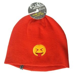 Turtle Fur Accessories - Turtle Fur Blaze Orange lol Emoji Beanie Turtle Fur Accessories - Turtle Fur Blaze Orange lol Emoji Beanie
